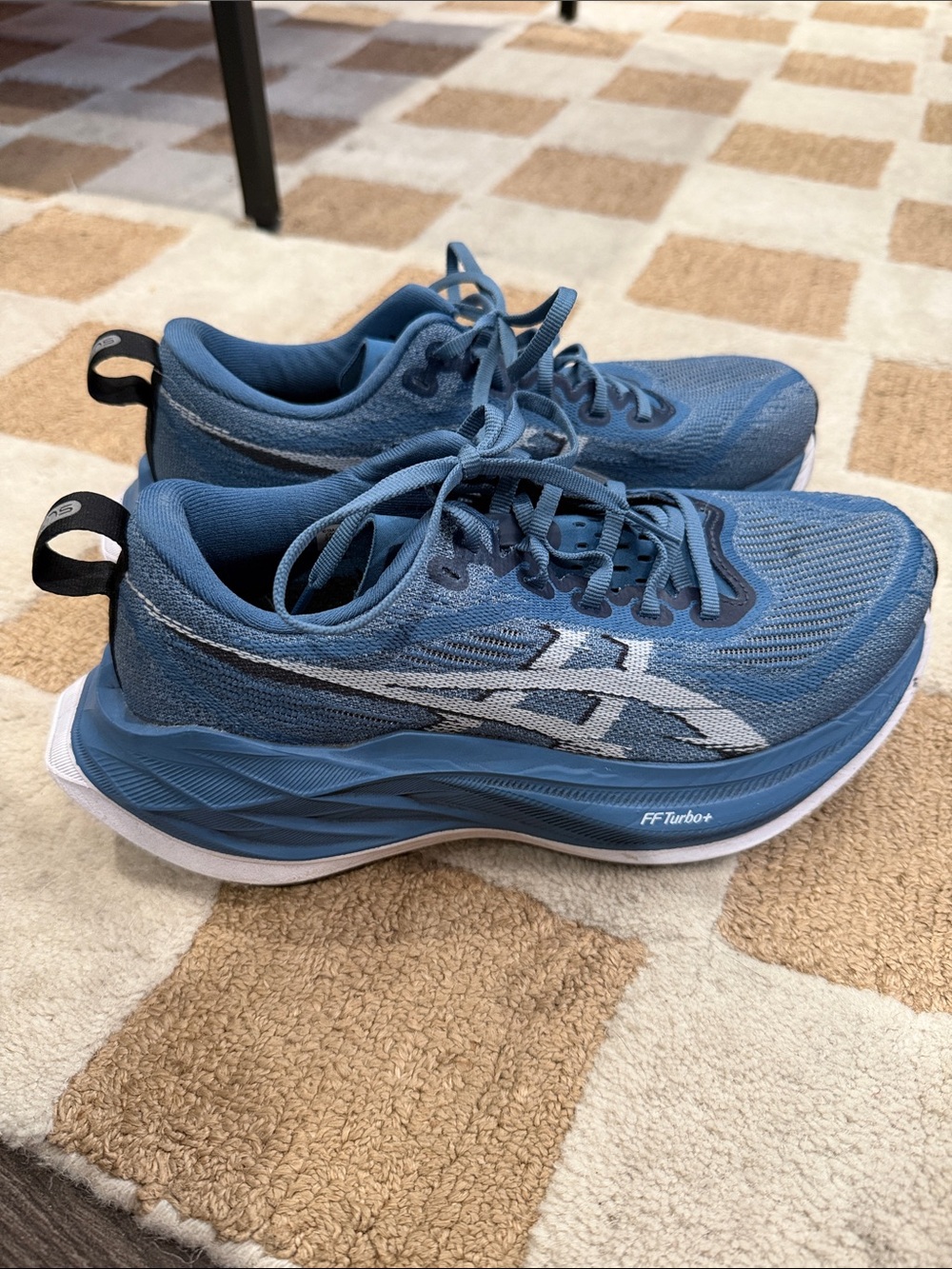 ASICS Men's Blue Athletic Running Shoes with White Accents